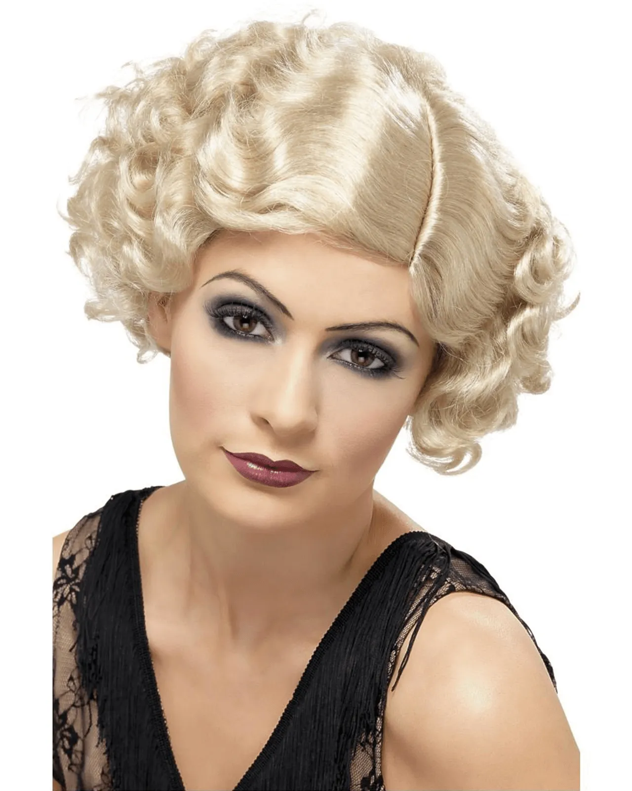 20s Blonde Flirty Flapper Wig