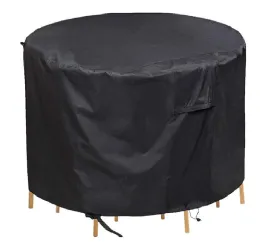 227*100cm Round furniture dustproof and waterproof cover, outdoor garden table furniture protective cover AZ22861