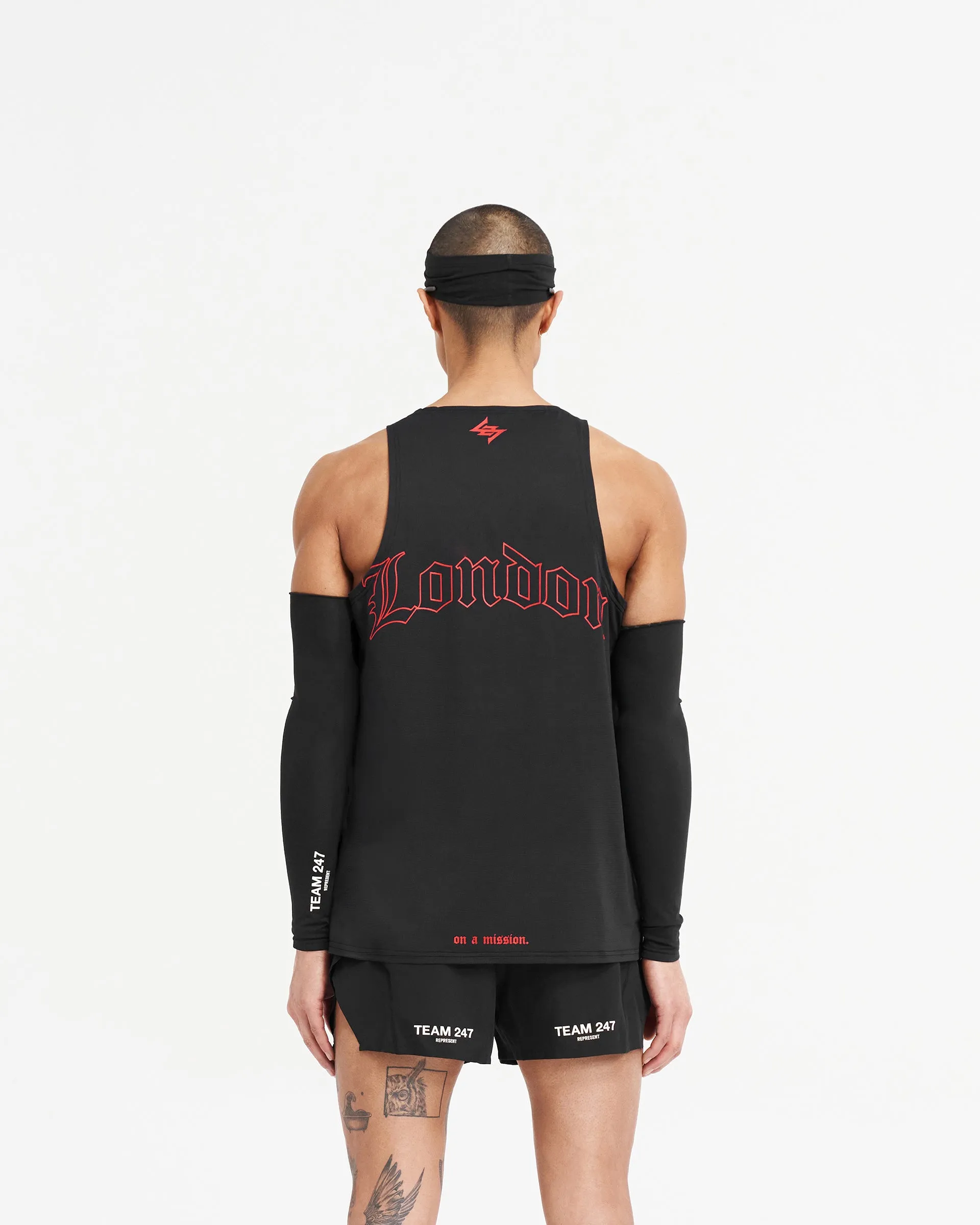 247 London Singlet - Black