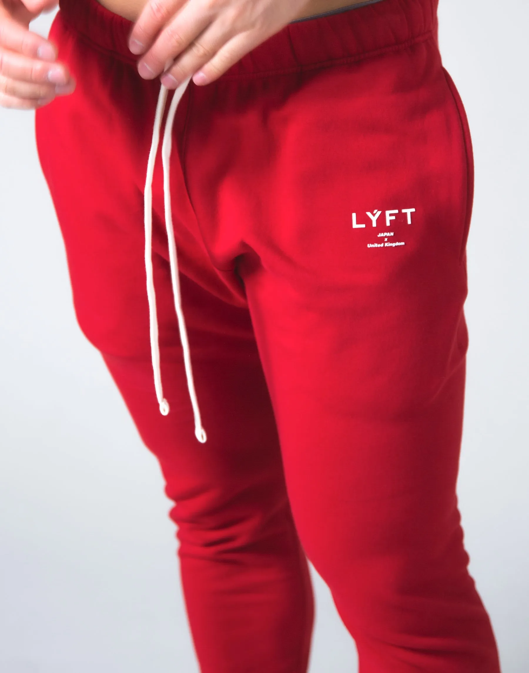 2way Stretch Warm Sweat Pants - Red