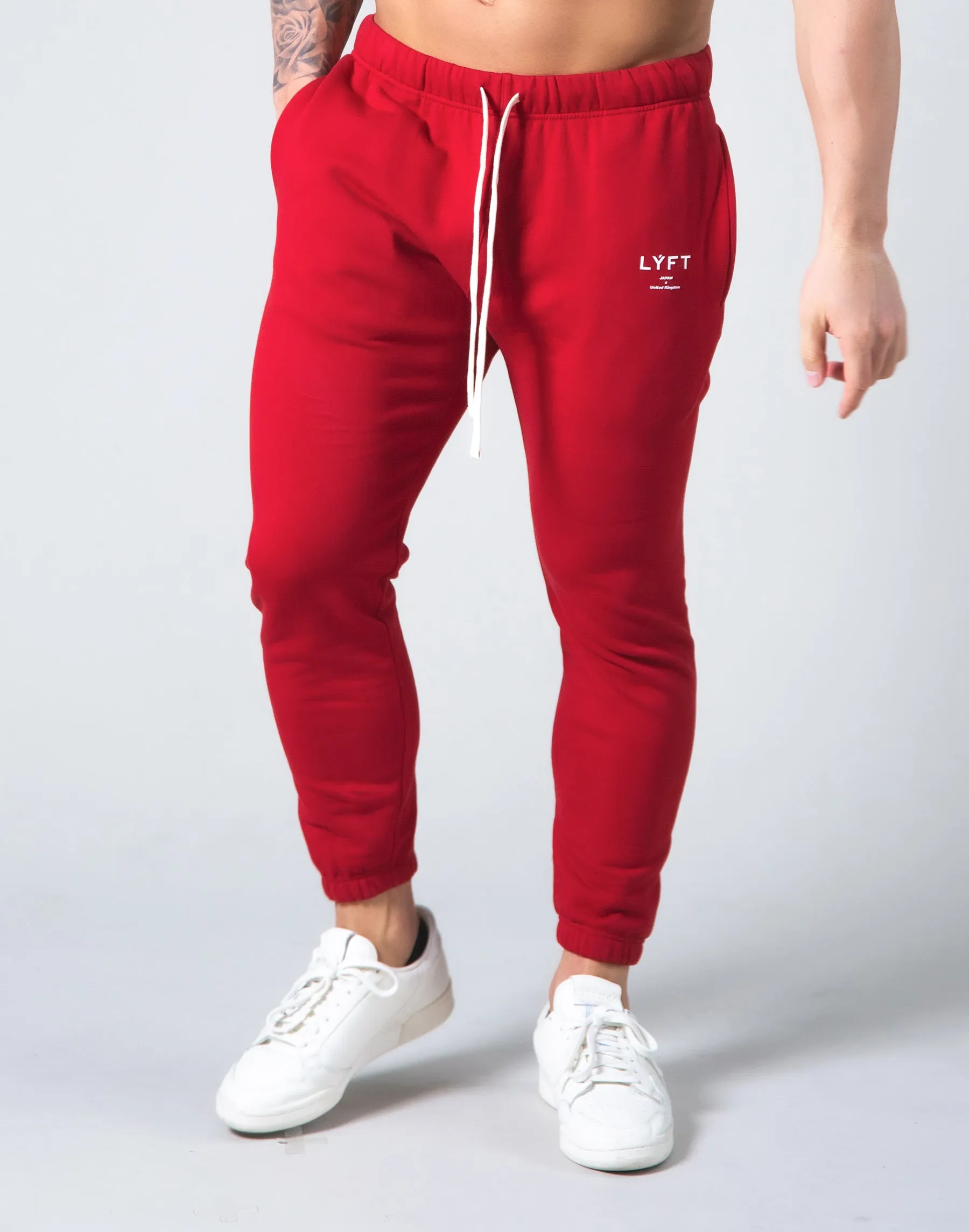 2way Stretch Warm Sweat Pants - Red