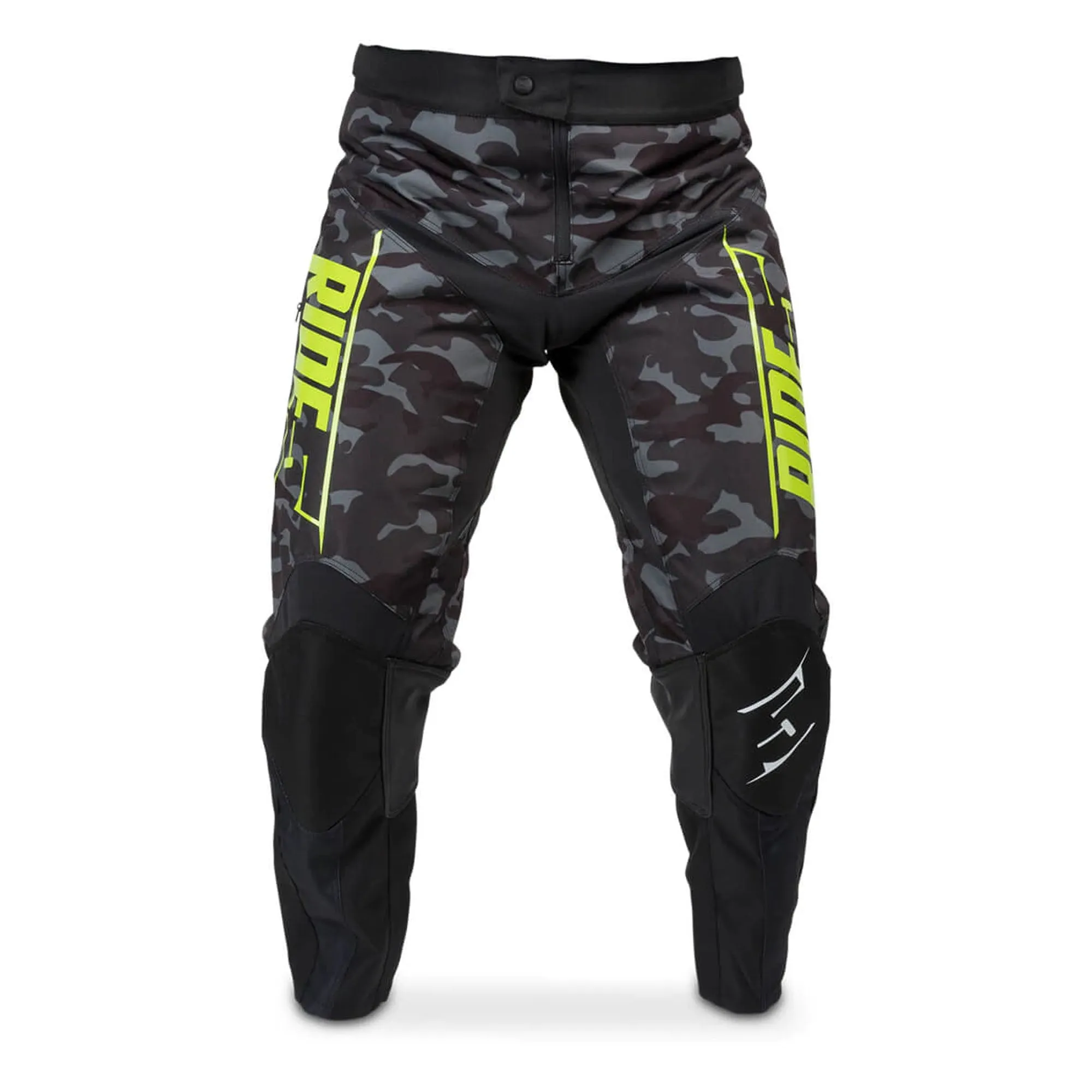 509  Ridge ITB Pants Leather Reinforced In-The-Boot Comfort Off-Road Black Camo