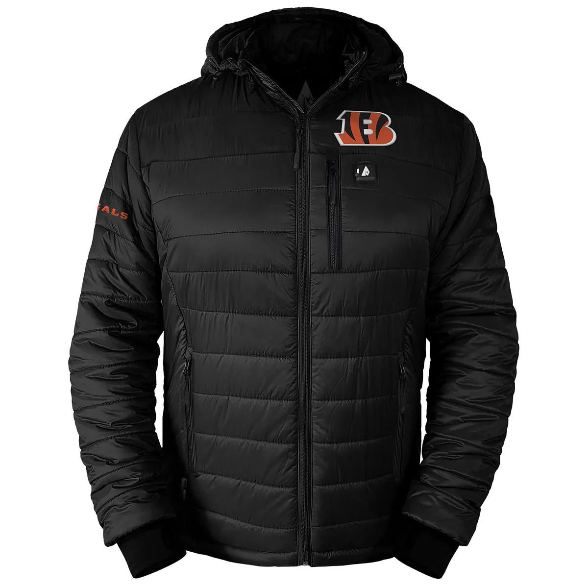 ActionHeat Cincinnati Bengals 5V Men's Puffer Battery Heated Jacket