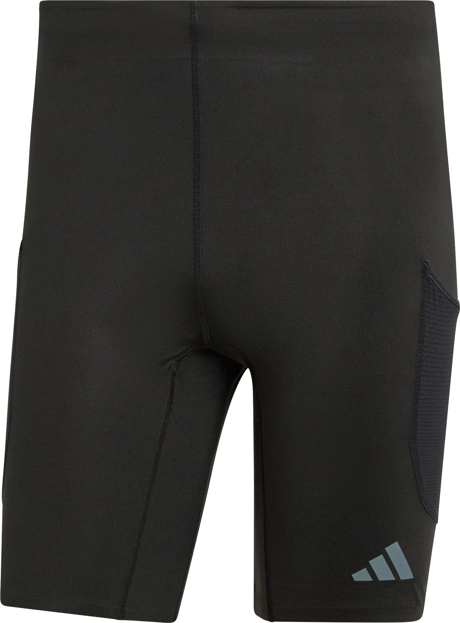 adidas Adizero Mens Short Running Tights - Black