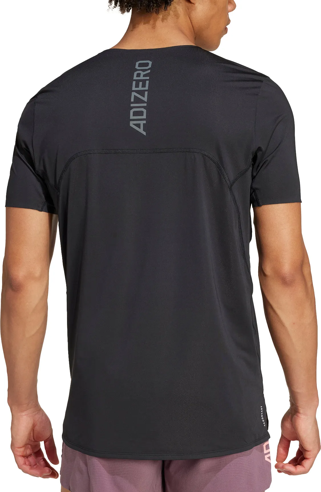 adidas Adizero Short Sleeve Mens Running Top - Black