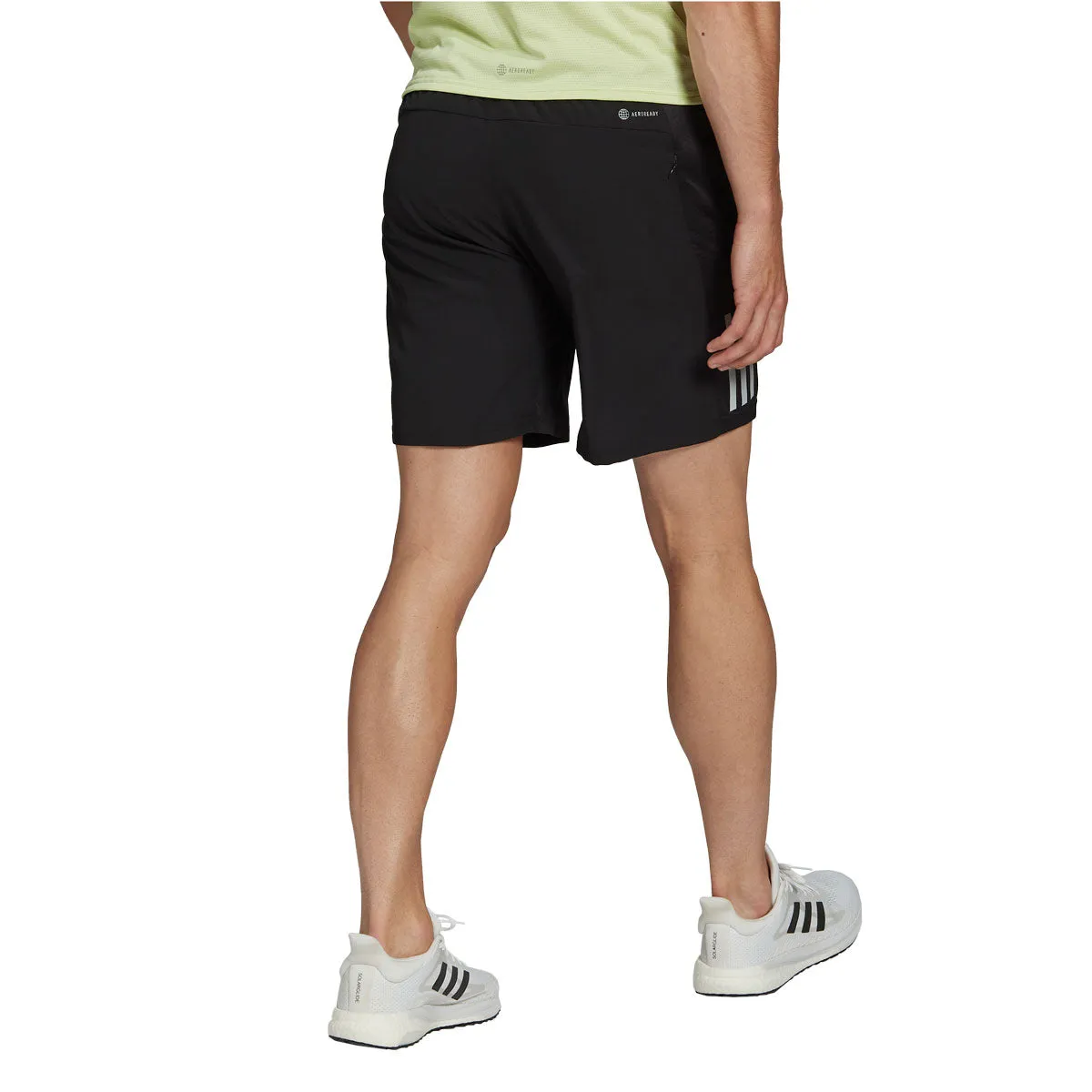 adidas Own The Run 7'' Shorts - Mens - Black/Reflective Silver