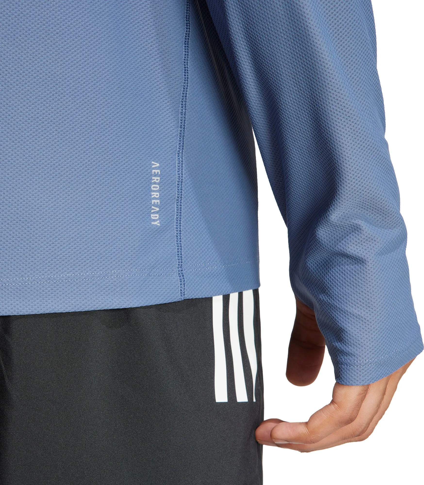 adidas Own The Run Long Sleeve Mens Running Top - Blue