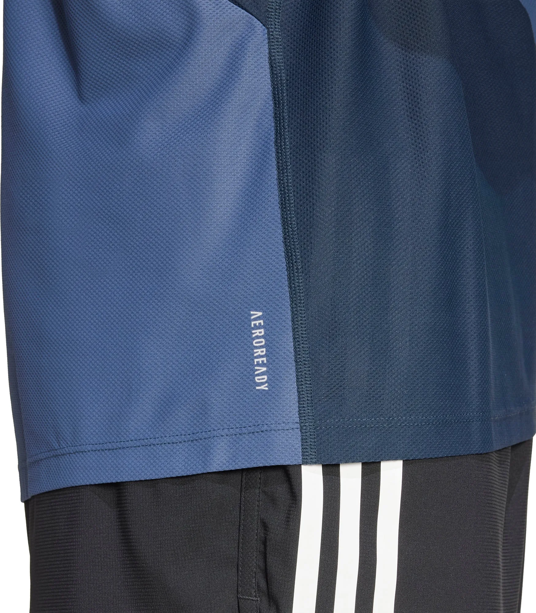 adidas Own The Run Short Sleeve Mens Running Top - Blue