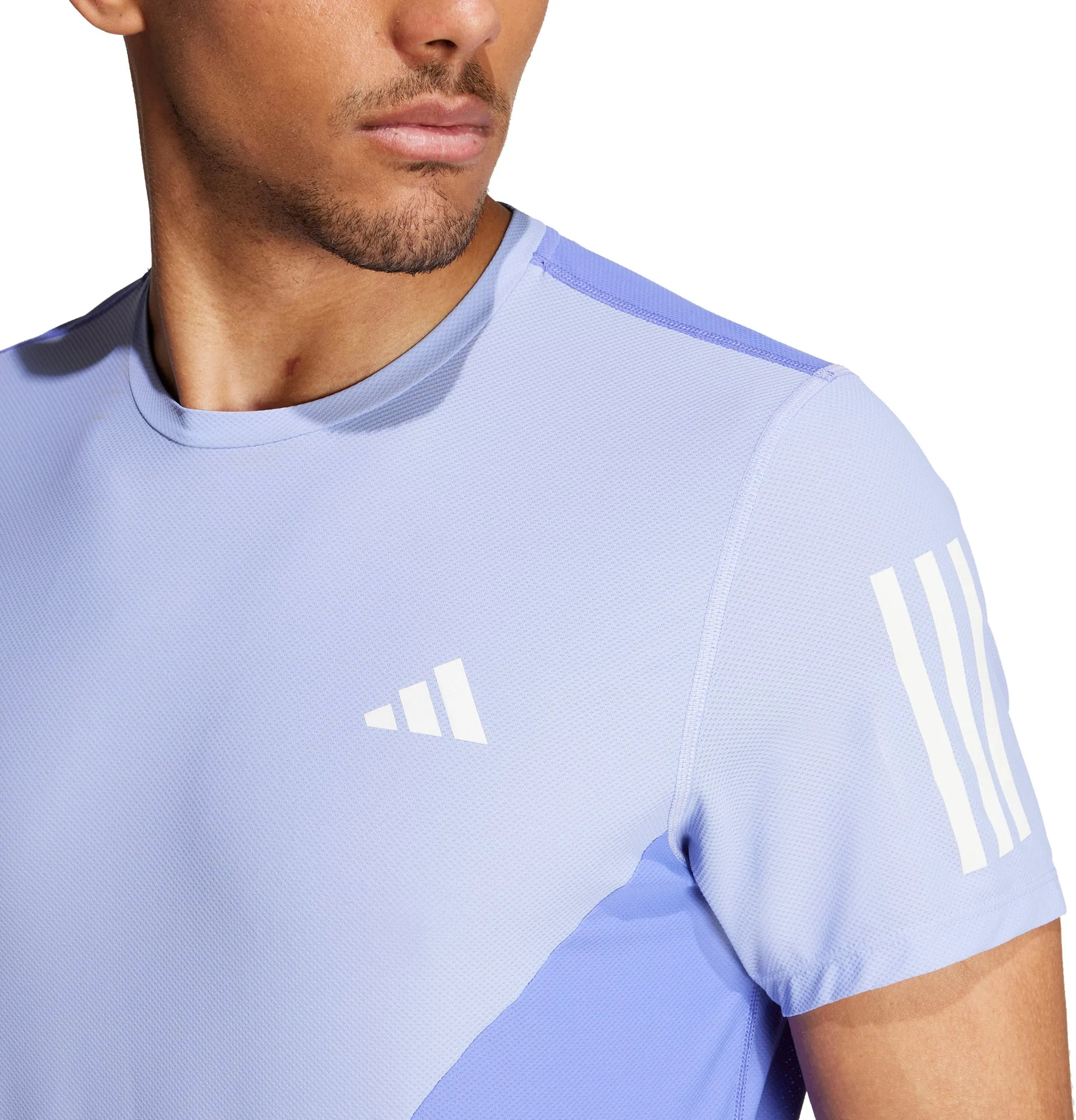 adidas Own The Run Short Sleeve Mens Running Top - Blue