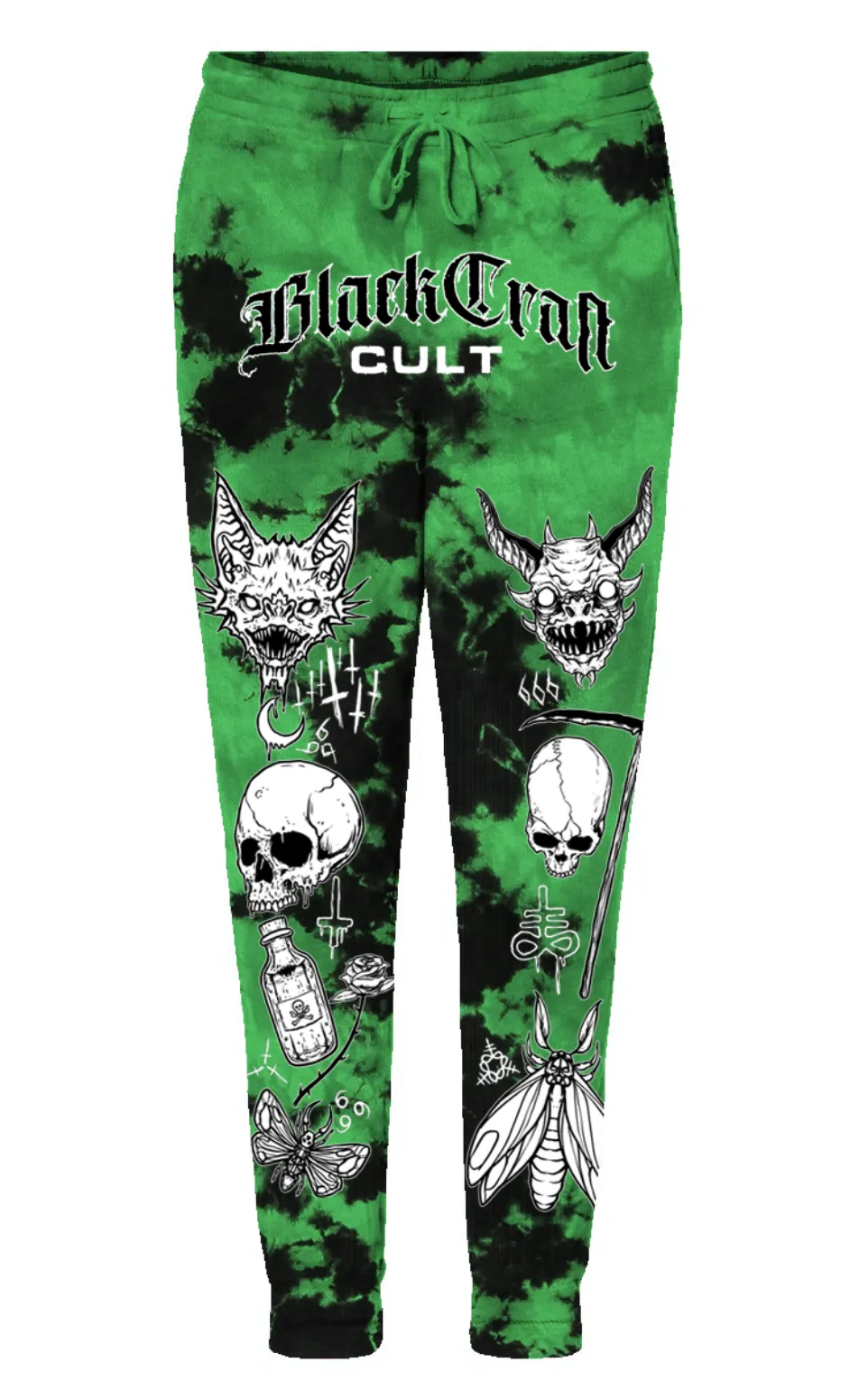 Aftermath - Green Lightning Dye Joggers