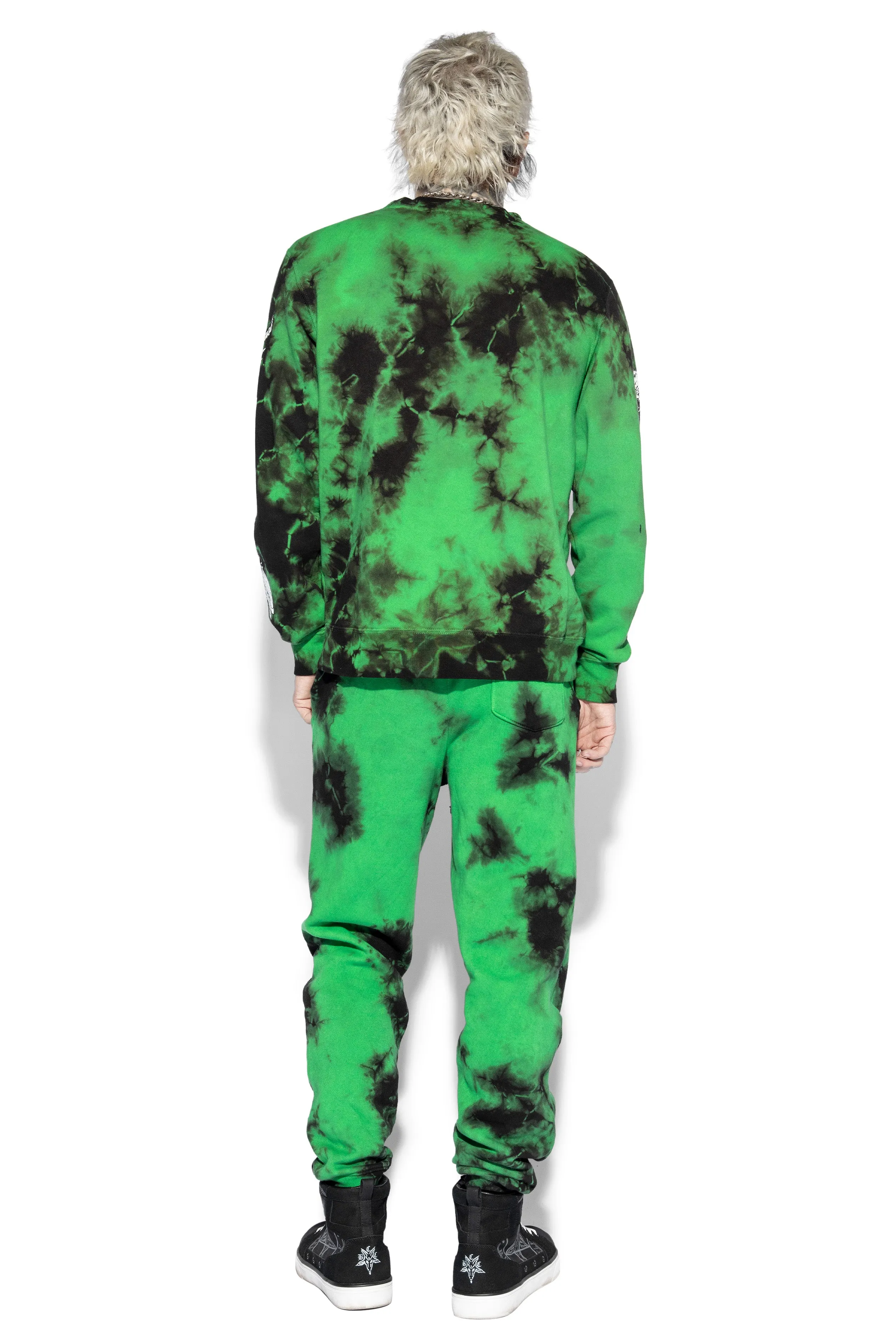 Aftermath - Green Lightning Dye Joggers