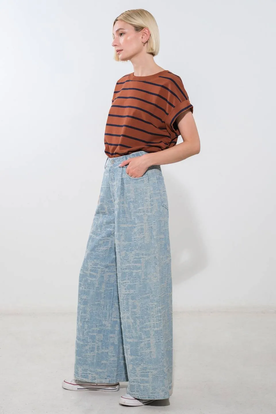 AIRY ROMANCE WIDE LEG PANTS