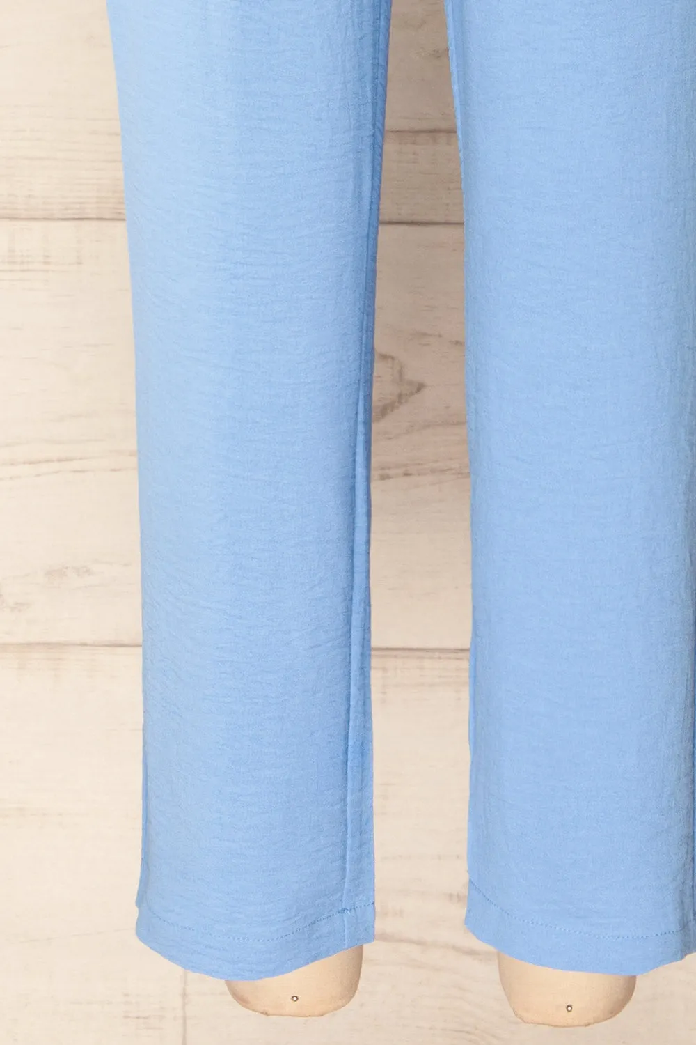 Alycia Blue | Flowy Straight-Leg Pants