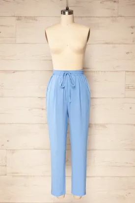 Alycia Blue | Flowy Straight-Leg Pants