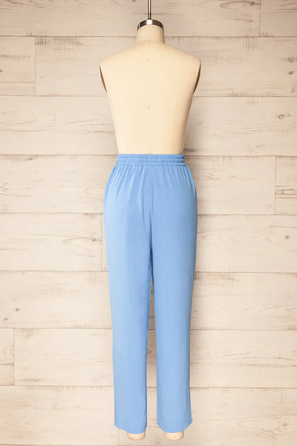 Alycia Blue | Flowy Straight-Leg Pants