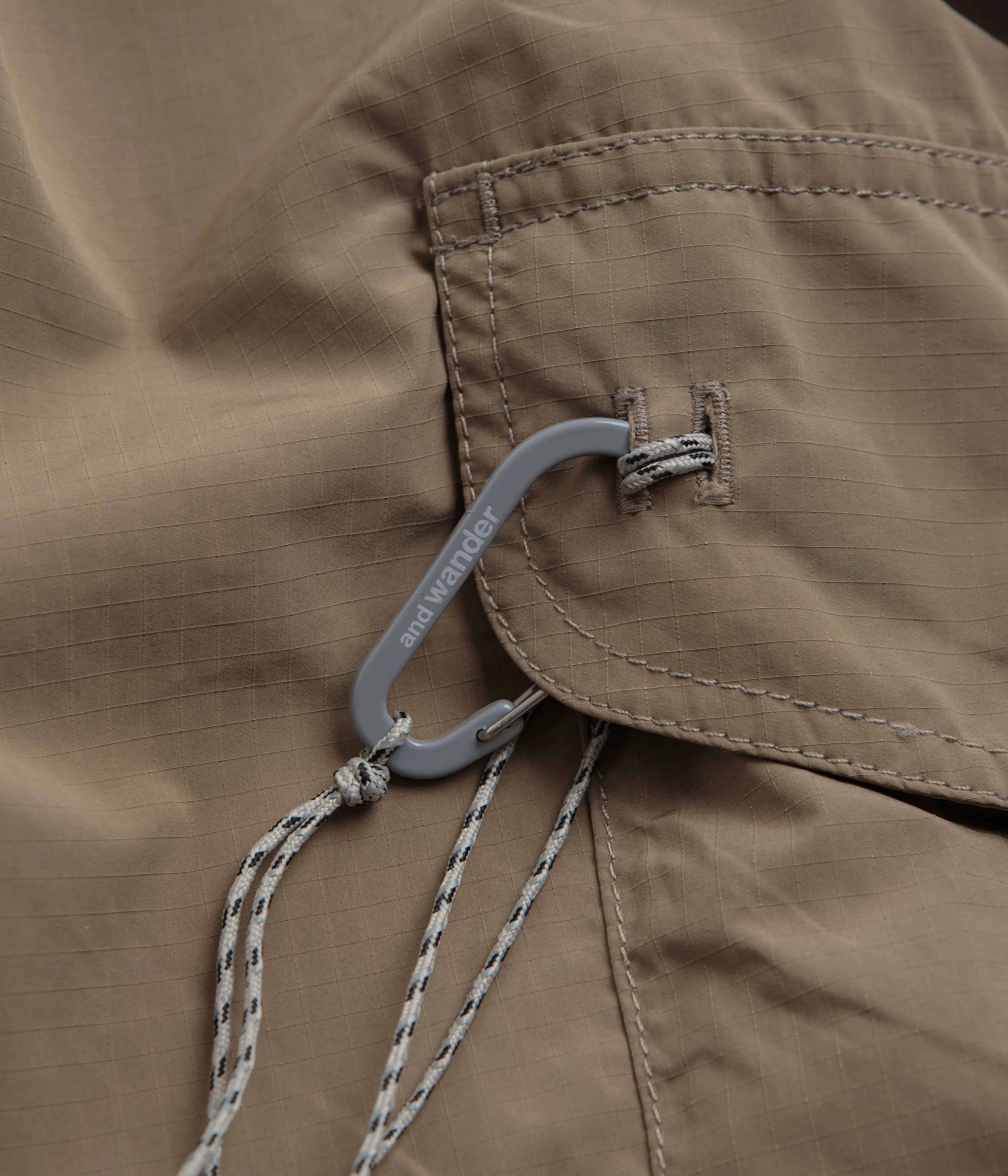 and wander Oversized Cargo Pants - Beige