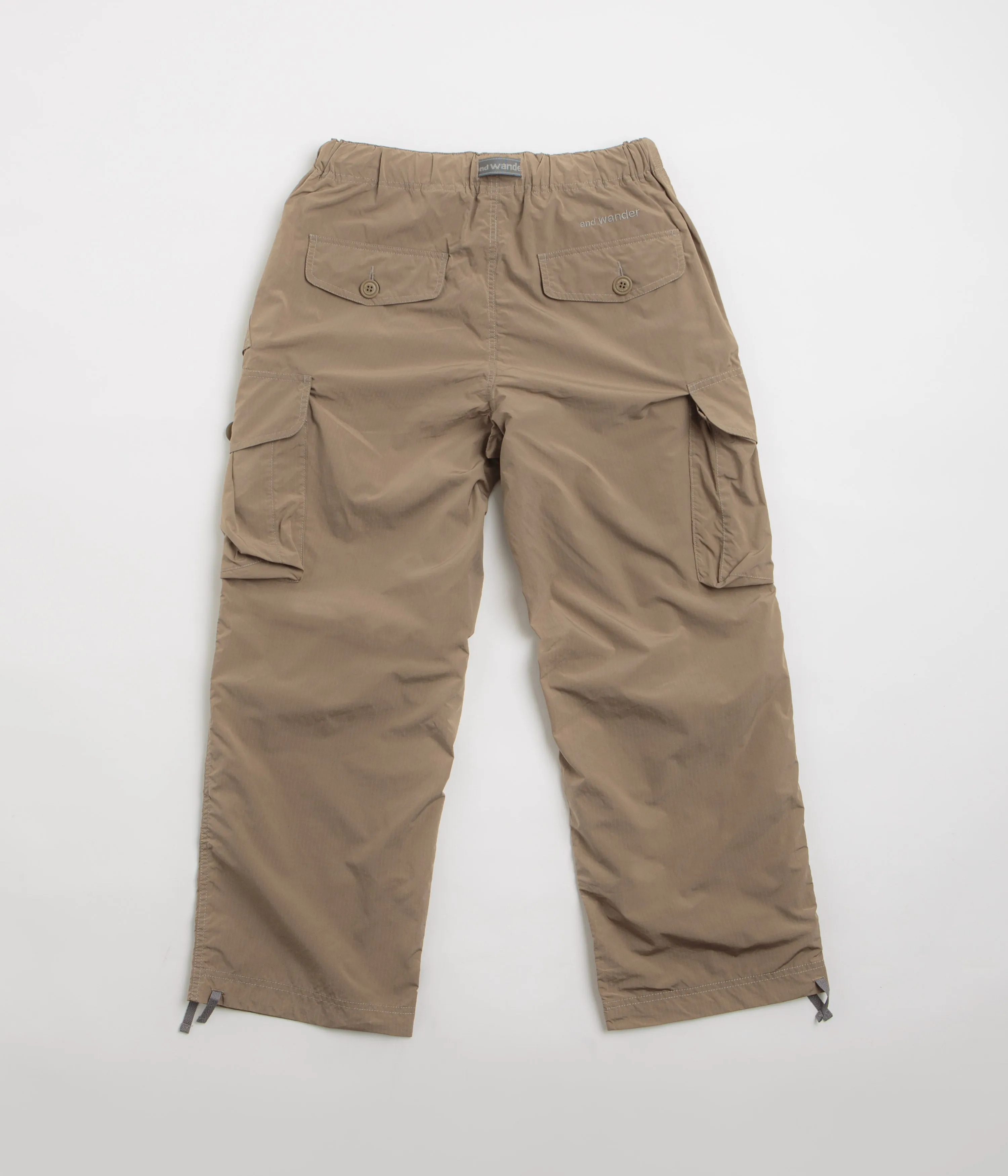 and wander Oversized Cargo Pants - Beige