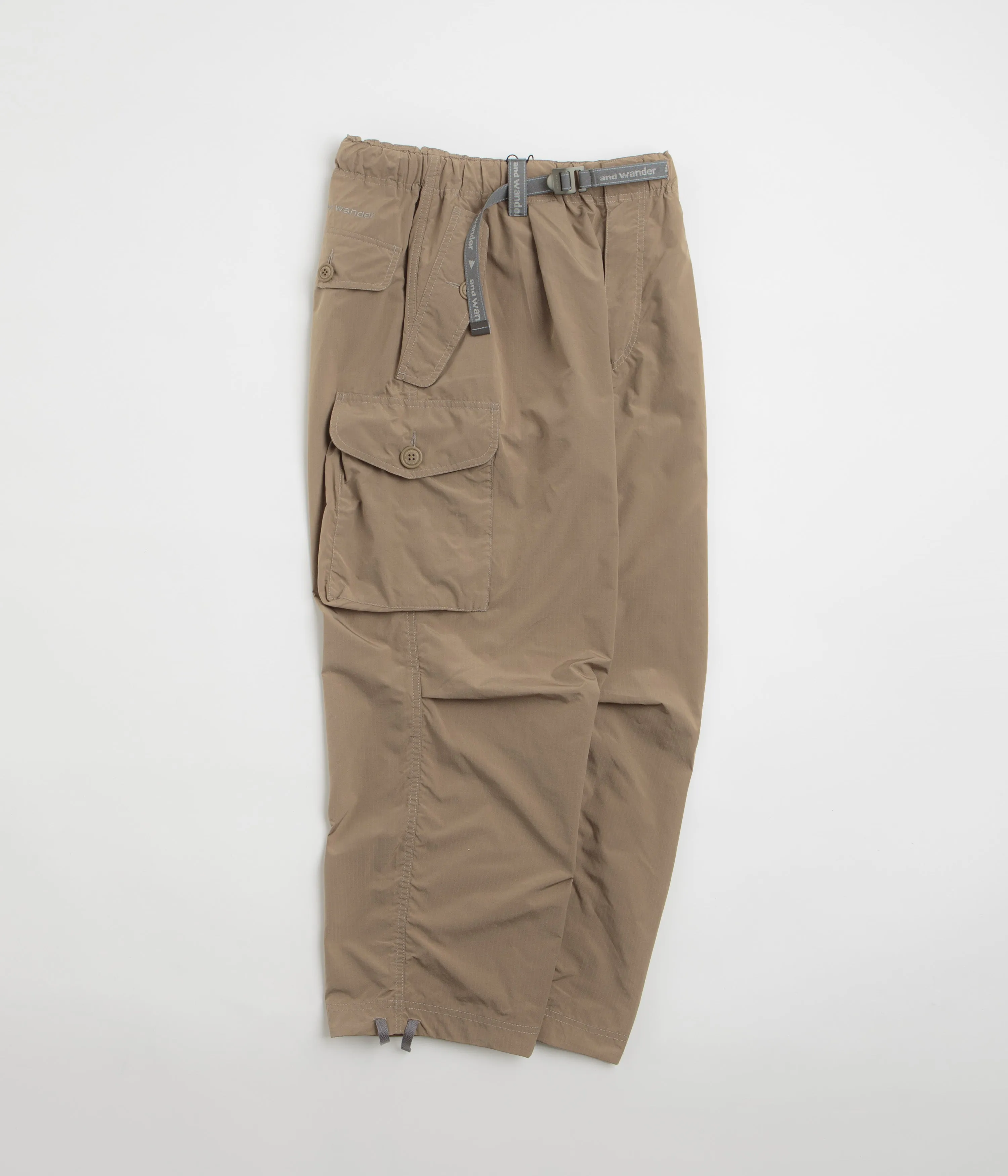 and wander Oversized Cargo Pants - Beige