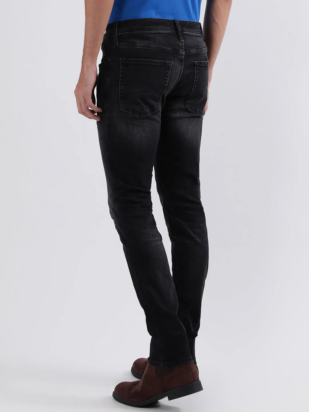 Antony Morato Men Solid Tapered Fit Jeans