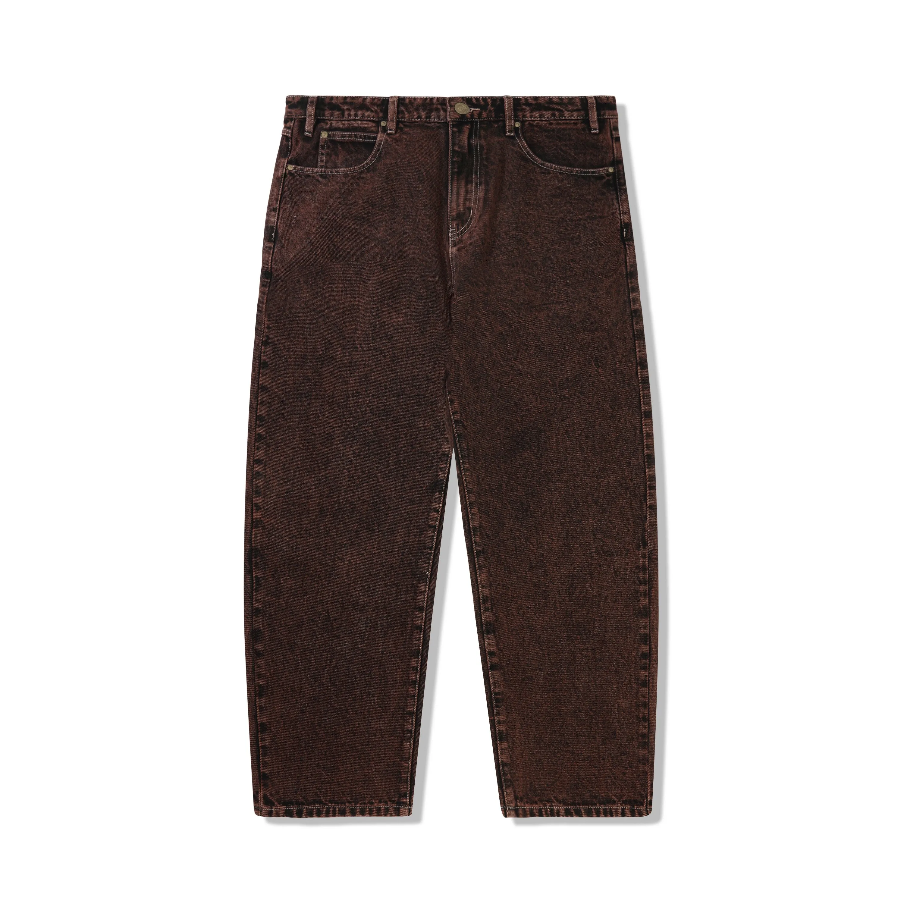 Applique Denim Jeans, Acid Brown