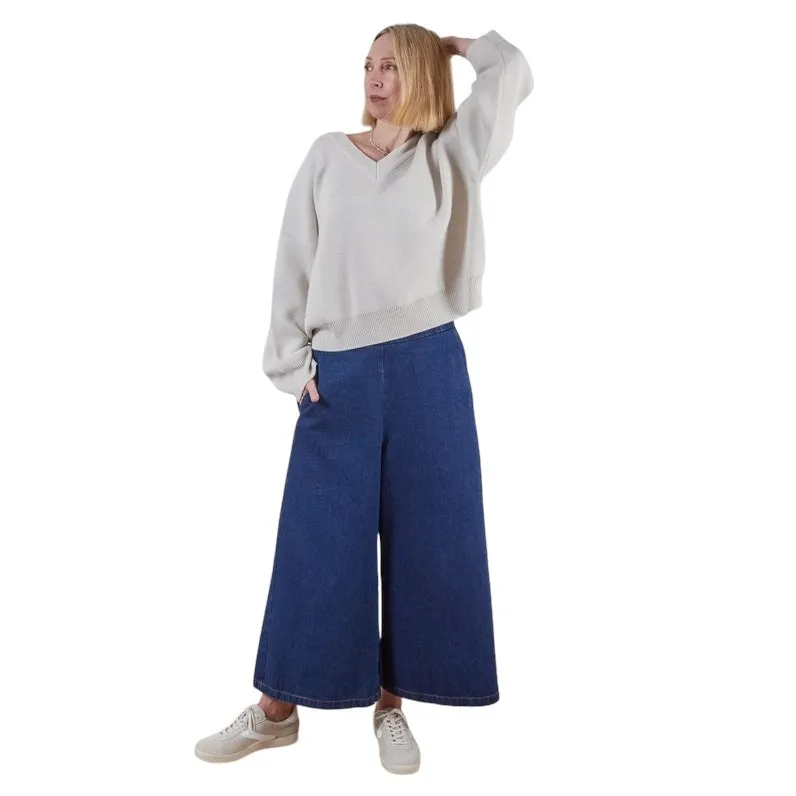 Armelle Wide-legged Trousers in Heavy Denim