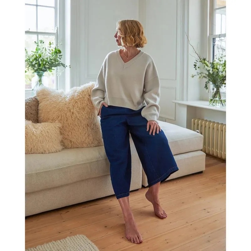 Armelle Wide-legged Trousers in Heavy Denim