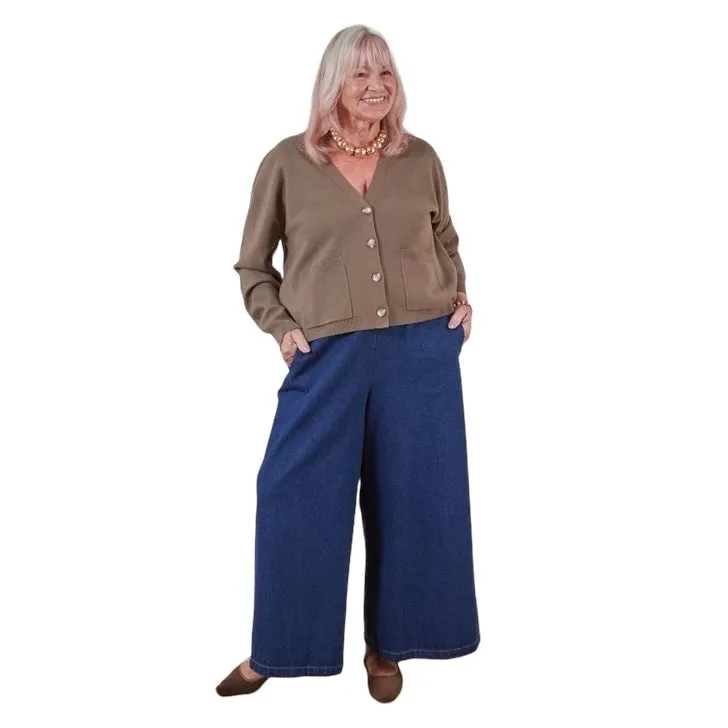 Armelle Wide-legged Trousers in Heavy Denim