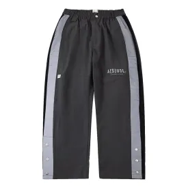 A[S]USL REFLECTIVE LOGO TRACK PANTS-CHARCOAL