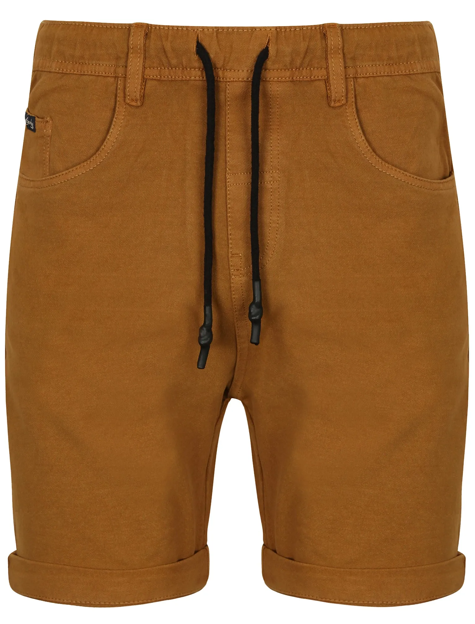 Atlas Knitted Denim Shorts in Beige - Tokyo Laundry