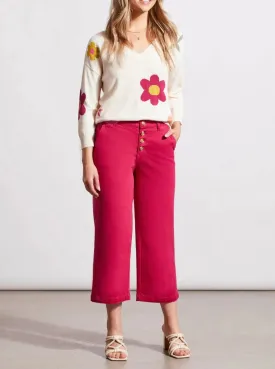 AUDREY BUTTON-FLY WIDE LEG JEANS