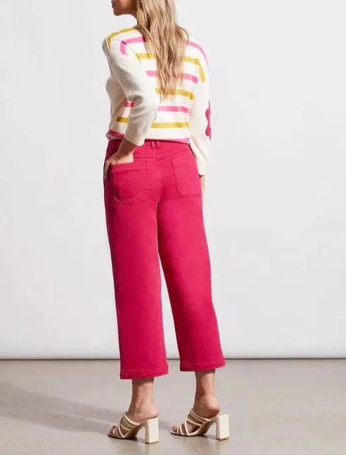 AUDREY BUTTON-FLY WIDE LEG JEANS