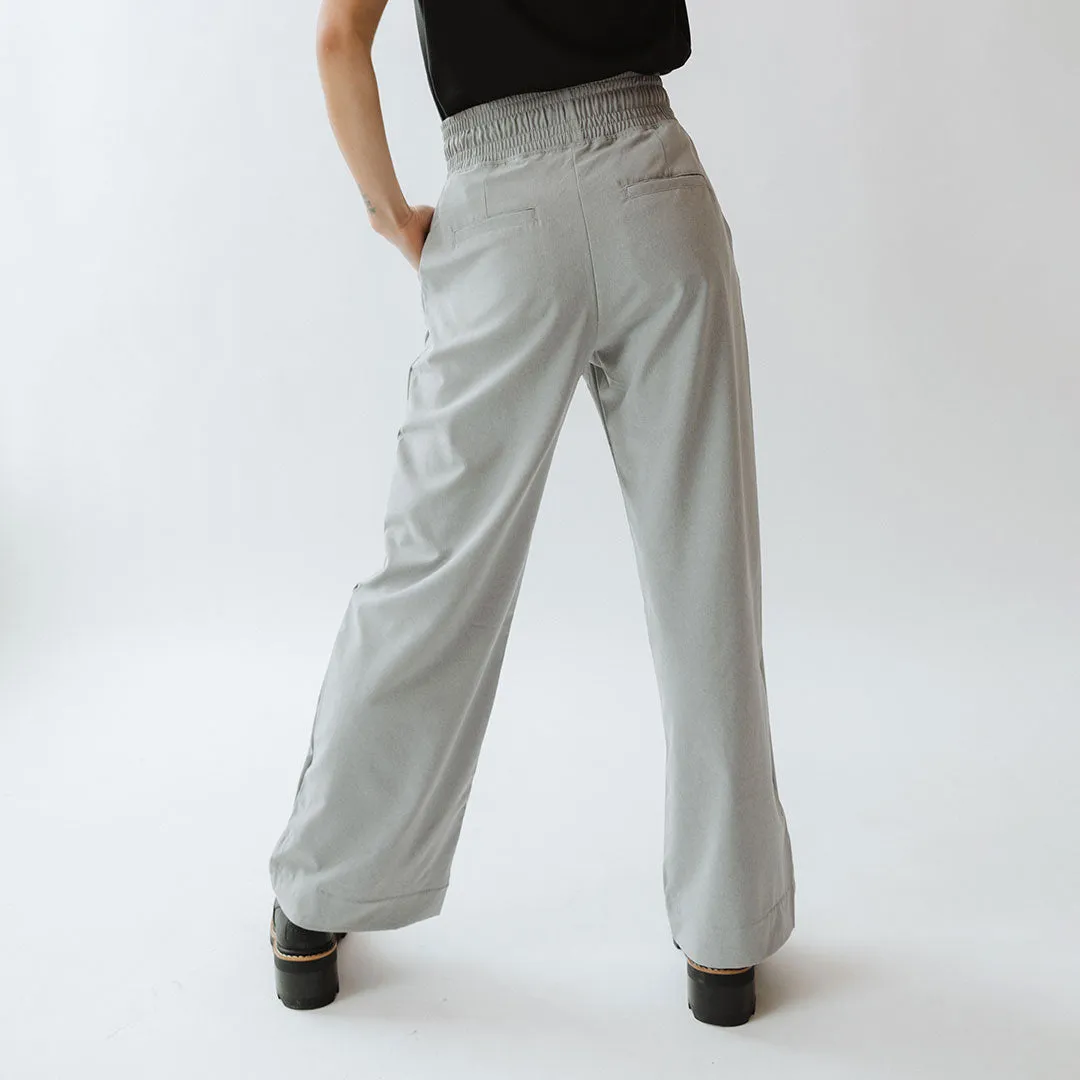 Audrey Trouser, Heather Light Grey