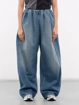 Baggy Denim Trousers (S52KA0514-S30589-980-BLUE)