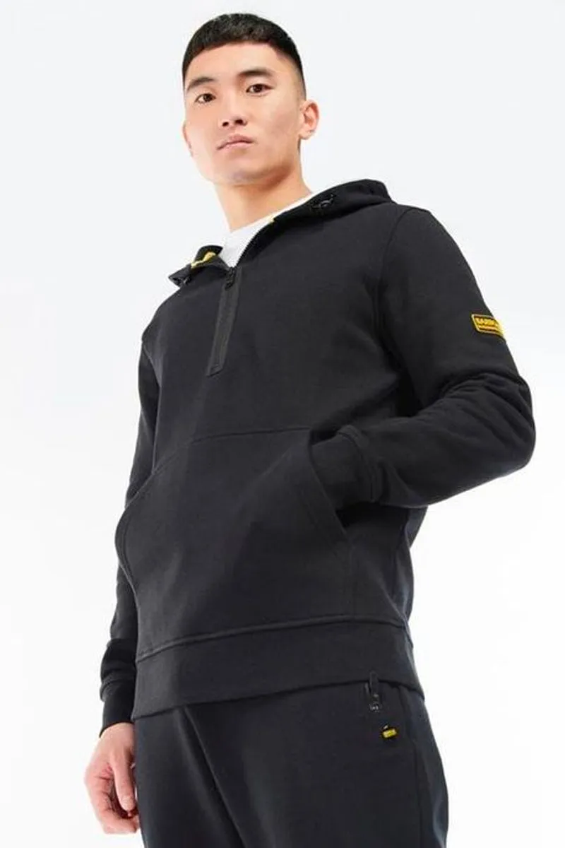 BARBOUR INTERNATIONAL BADGE HALF ZIP HOODIE