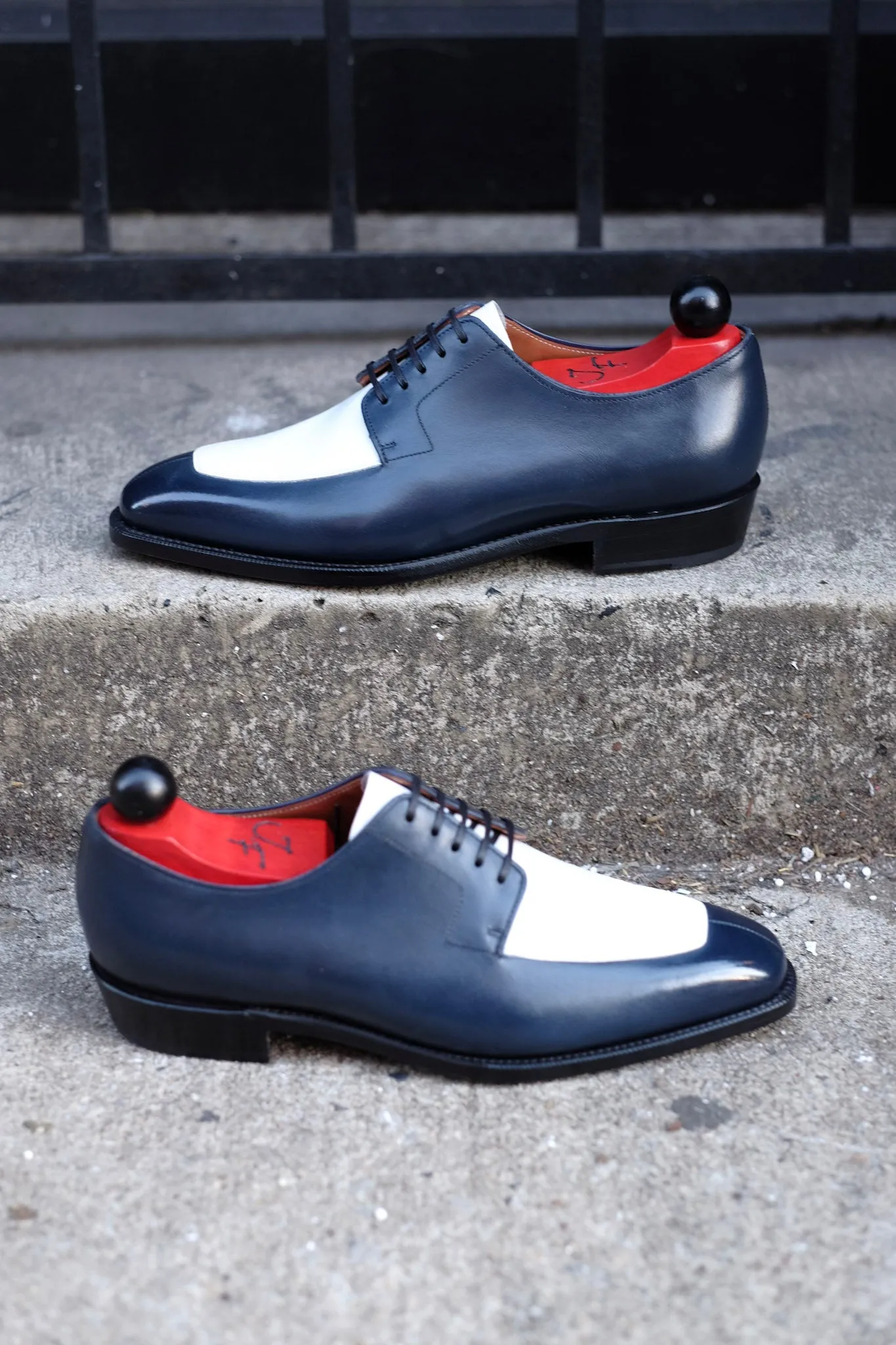 Belltown MTO - Midnight Calf / White Calf - LPB Last - Single Leather Sole