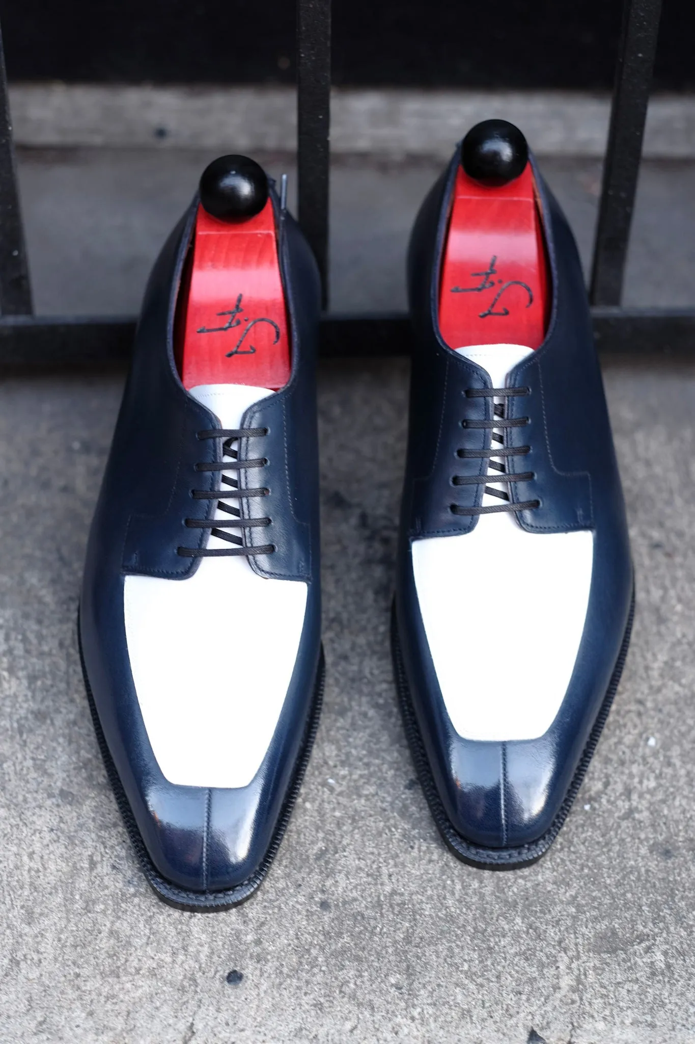 Belltown MTO - Midnight Calf / White Calf - LPB Last - Single Leather Sole