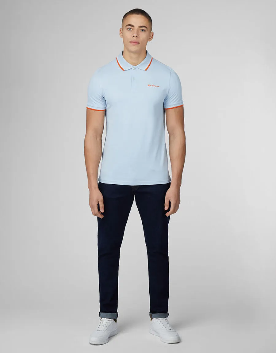 Ben Sherman Signature Pale Blue Short Sleeve Polo