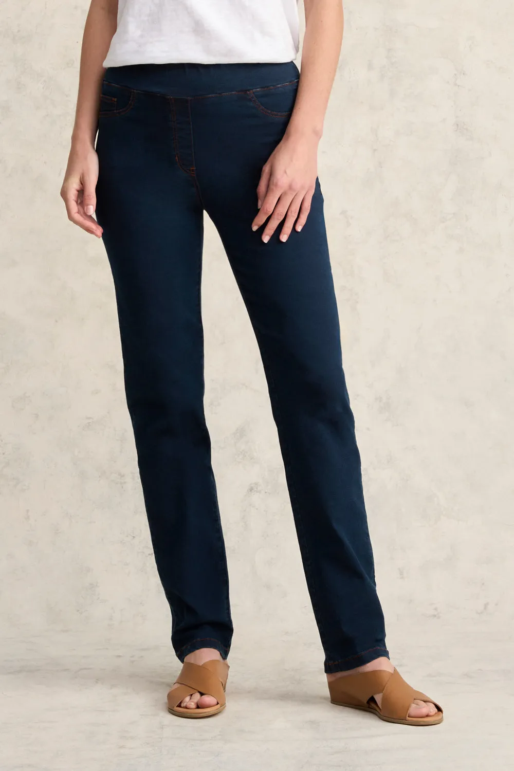 Bengajean® Full Length Straight Leg - Clean Denim Blue