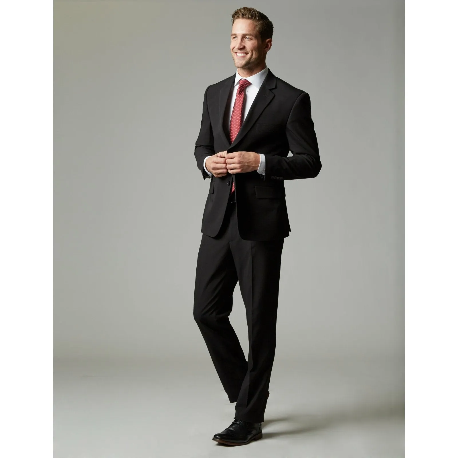 Black Tour Stretch Modern Fit Suit