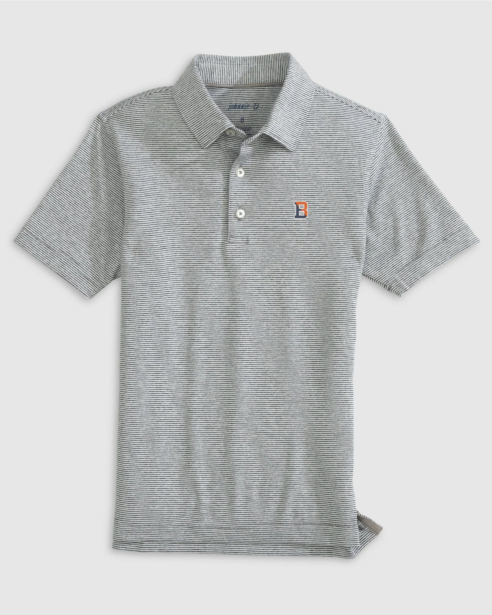 Bucknell Lyndonn Jr. Striped Jersey Performance Polo