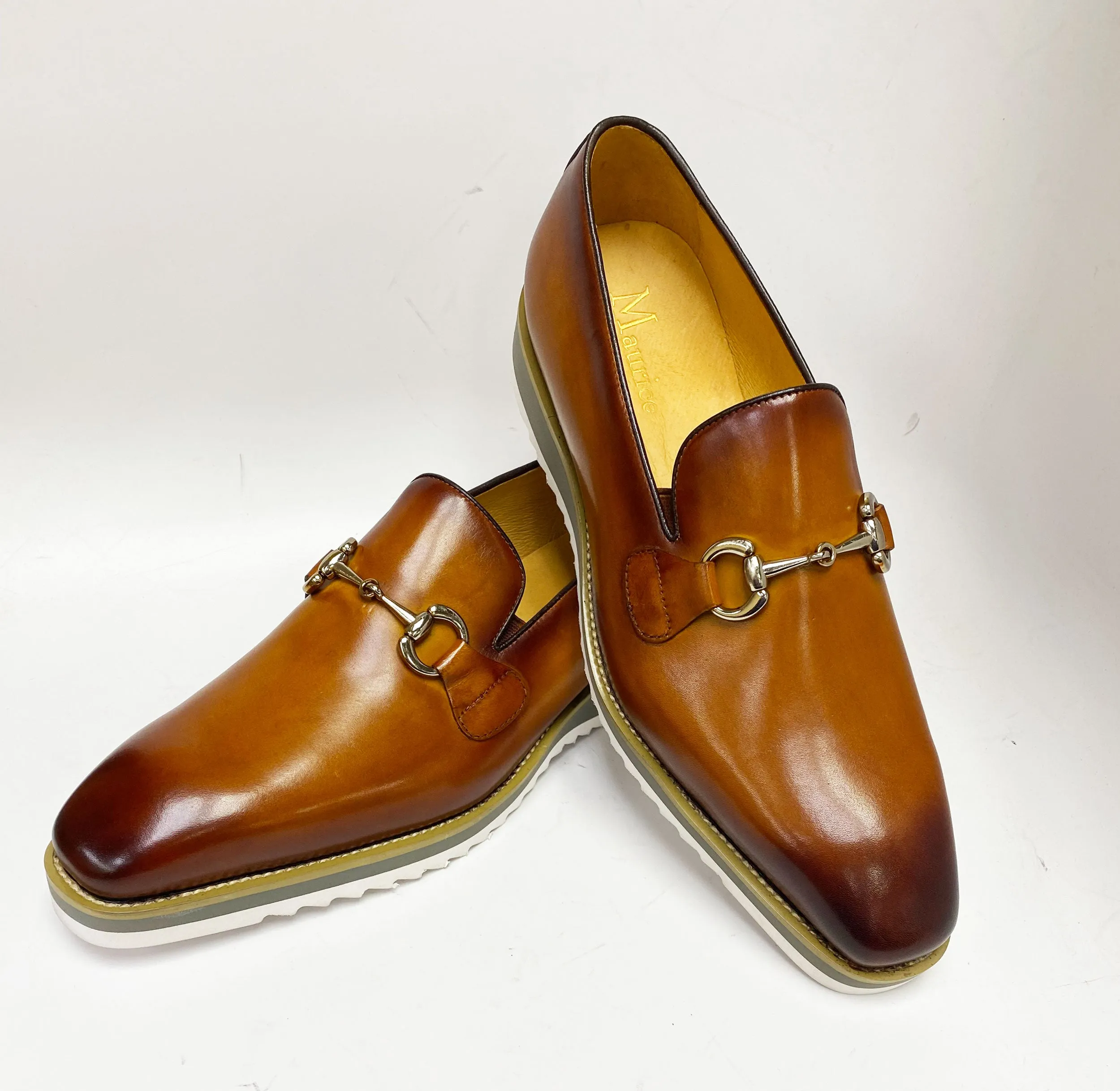 Calfskin Slip-On Horsebit Loafer Cognac