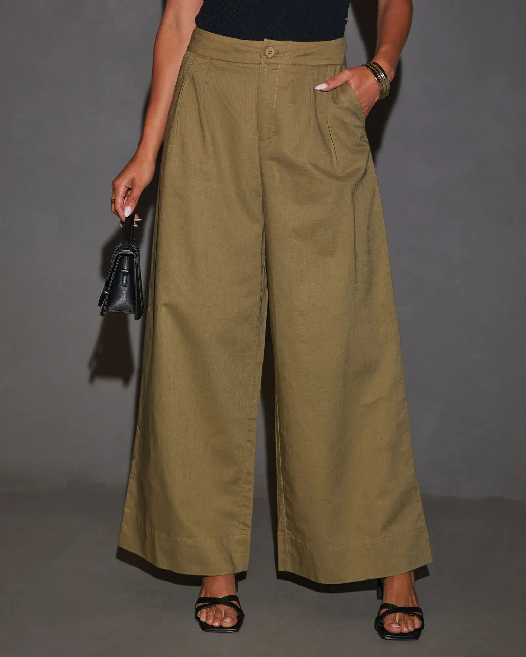 Camie Wide Leg Linen Pants