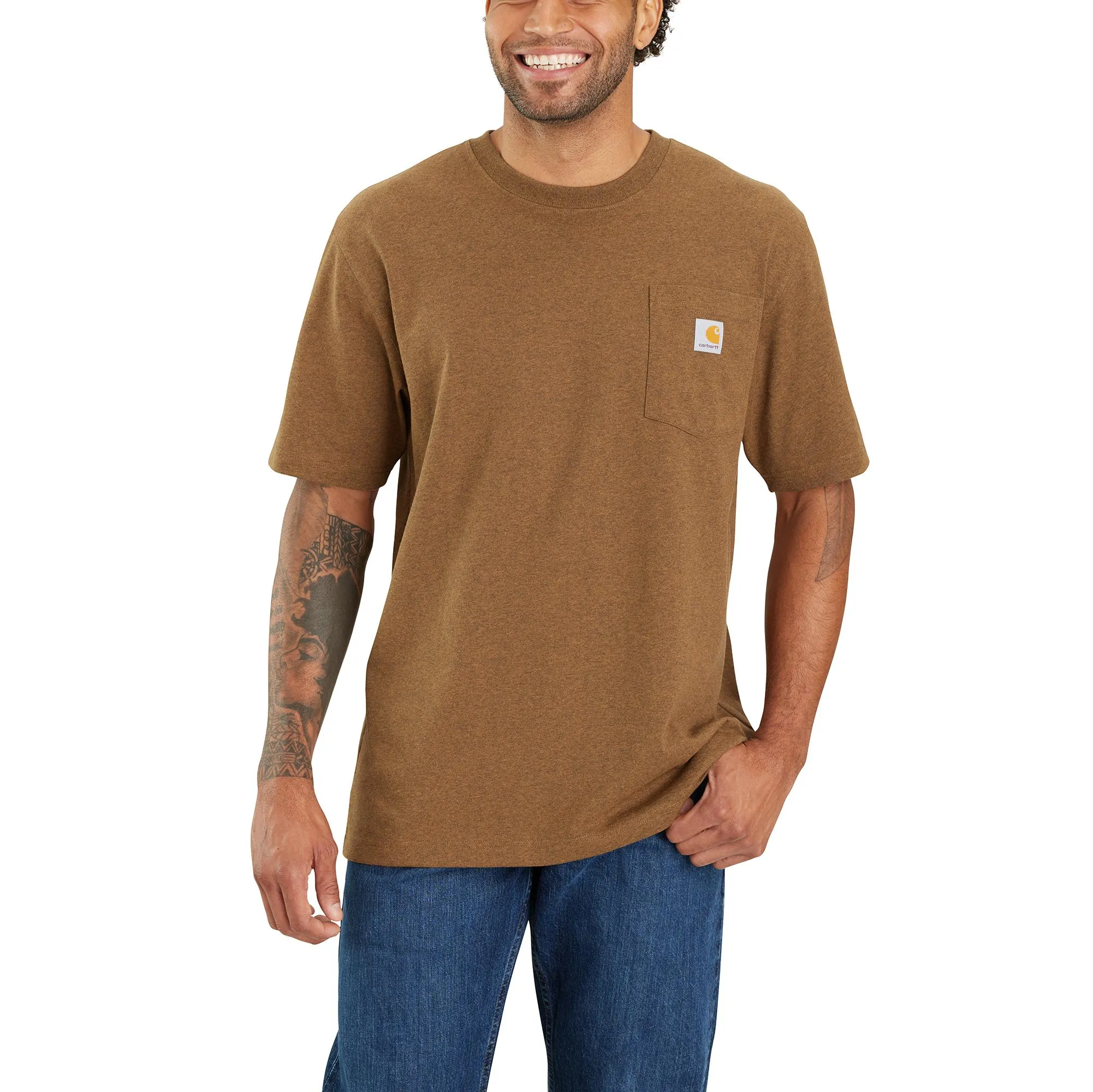 Carhartt Men's Loose Fit Pocket "C" Graphic Short Sleeve T-Shirt