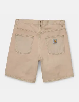 Carhartt-WIP Newel Denim Shorts - Blue, Sand Bleached