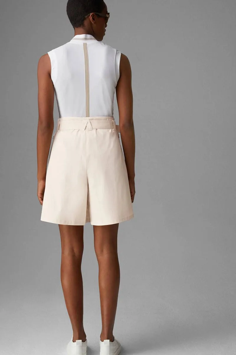 Celia Cream High-Waisted Golf Culottes