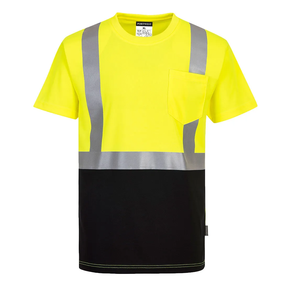 Class 2 Portwest Nashville Two-Tone T-Shirt Yellow/Black