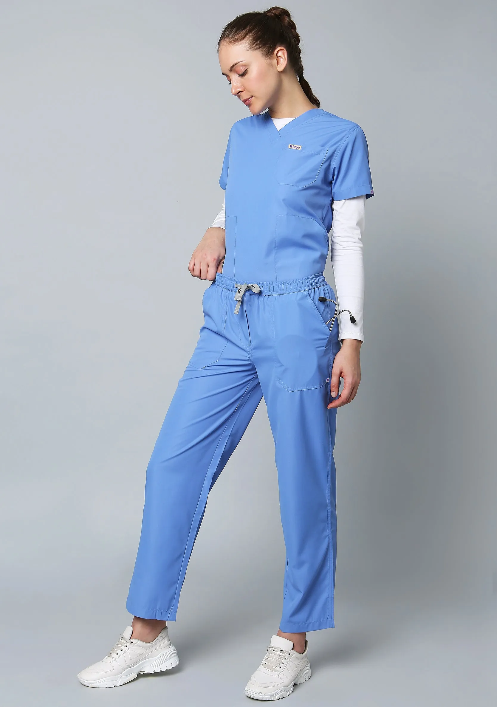 Classic Women's V-Neck (Ceil Blue) Scrub