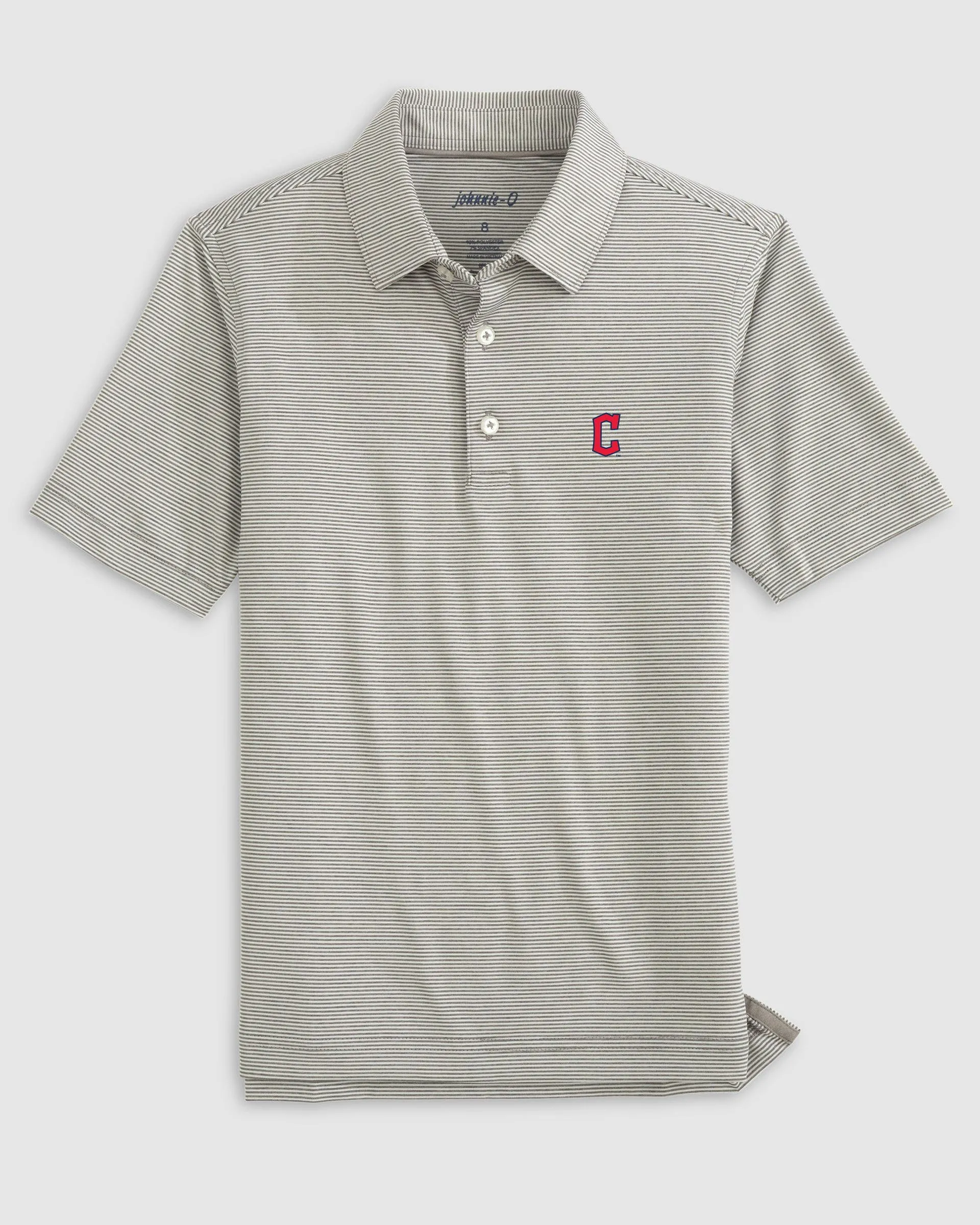 Cleveland Guardians Lyndonn Jr. Striped Jersey Performance Polo