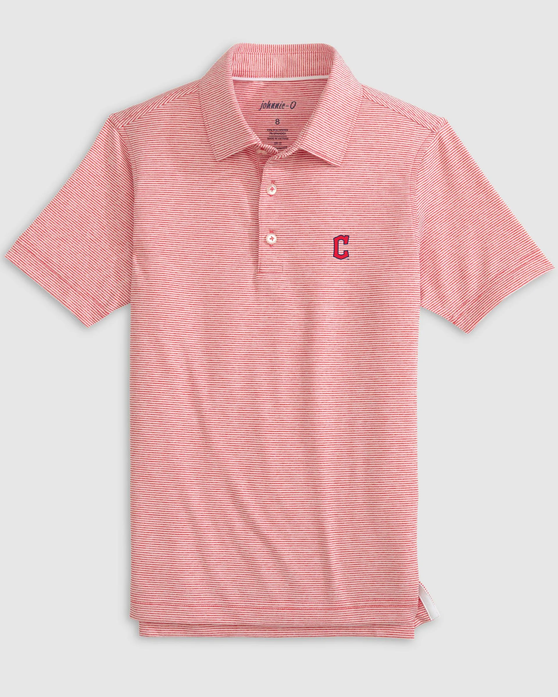 Cleveland Guardians Lyndonn Jr. Striped Jersey Performance Polo