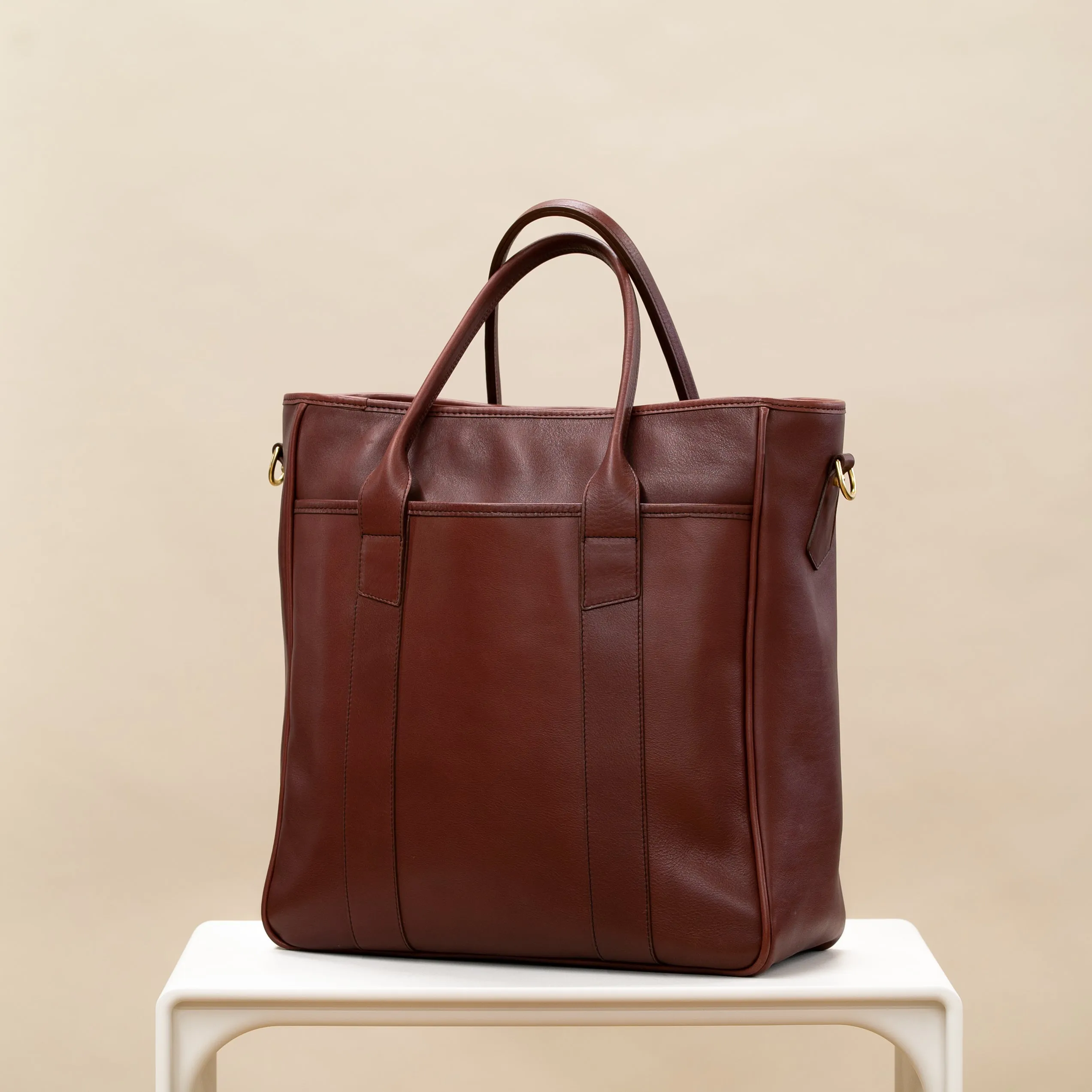 Commuter Tote - Tumbled Leather